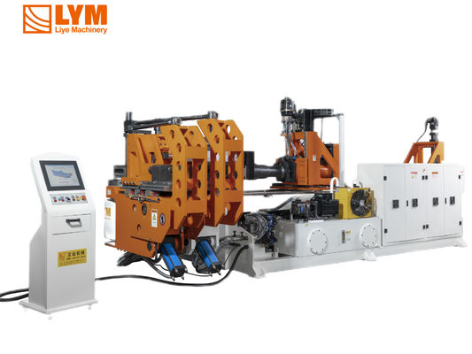 DW130CNC10A3S-T 자동 CNC 파이프 튜브 굽기 기계 5.5 인치 파이프 굽기 10 축 밀기 굽기