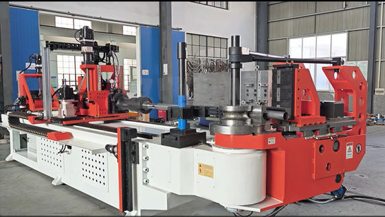 DW130CNC10A3S-T 자동 CNC 파이프 튜브 굽기 기계 5.5 인치 파이프 굽기 10 축 밀기 굽기