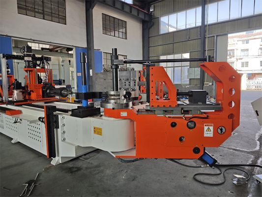 DW130CNC10A3S-T 자동 CNC 파이프 튜브 굽기 기계 5.5 인치 파이프 굽기 10 축 밀기 굽기